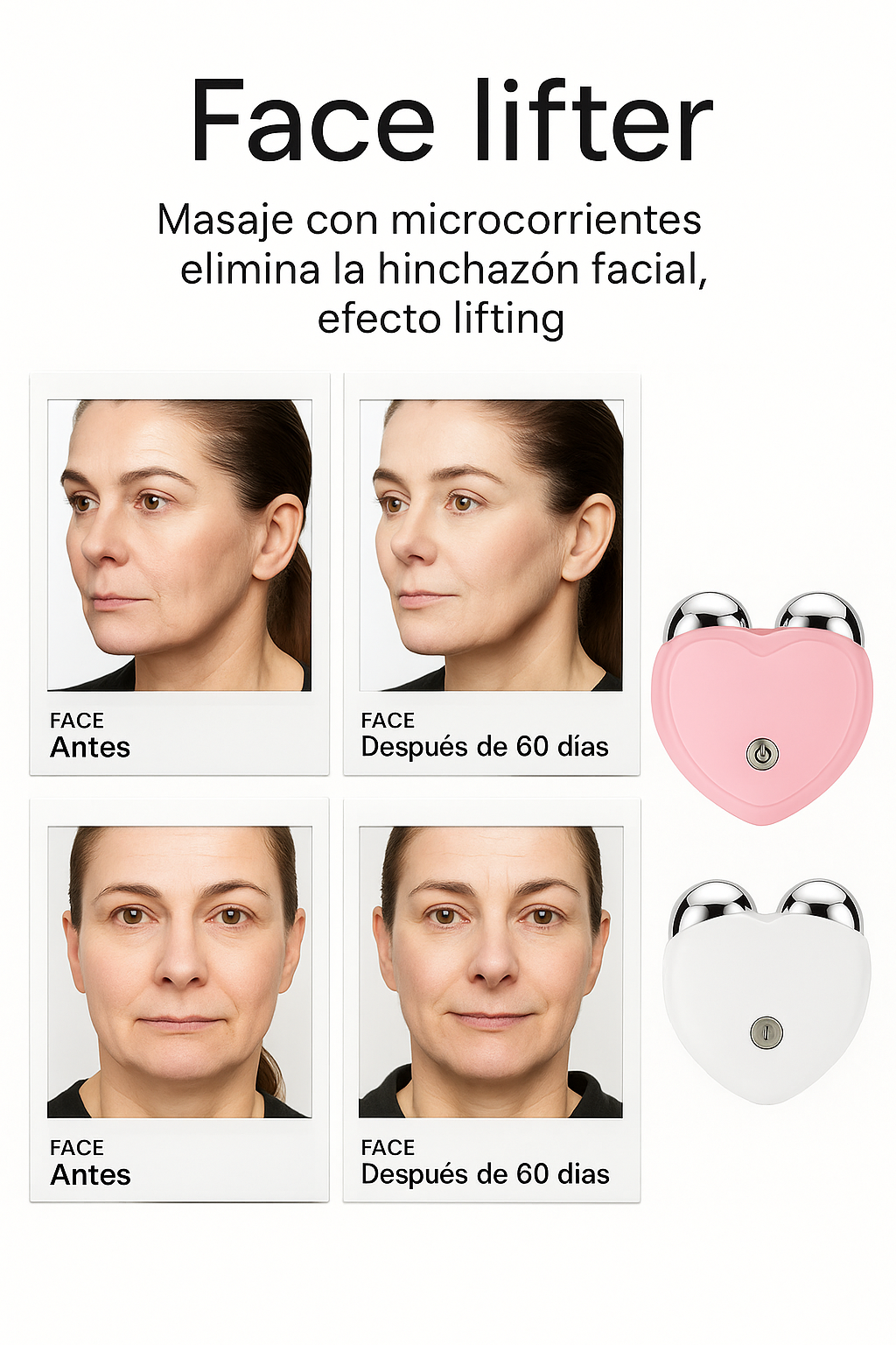 Masajeador Facial con Microcorriente ¡Rejuvenece tu piel desde el primer uso!